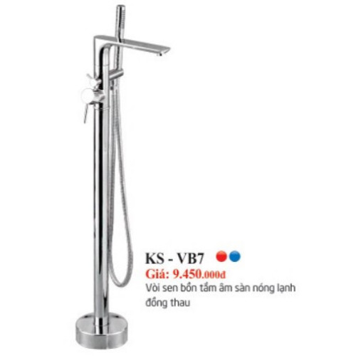 BỘ SEN BỒN TẮM ÂM SÀN NÓNG LẠNH KASSANI KS-VB7